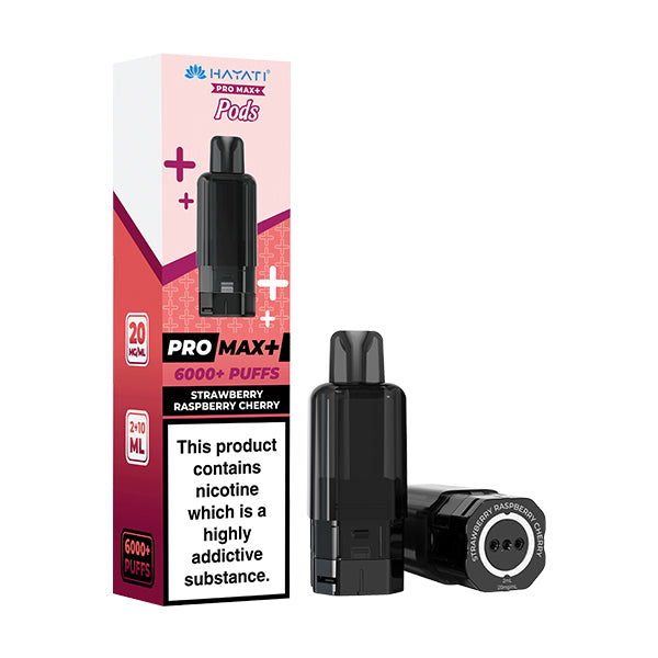 Hayati Pro Max 6K | Replacement Pods | Strawberry Raspberry Cherry