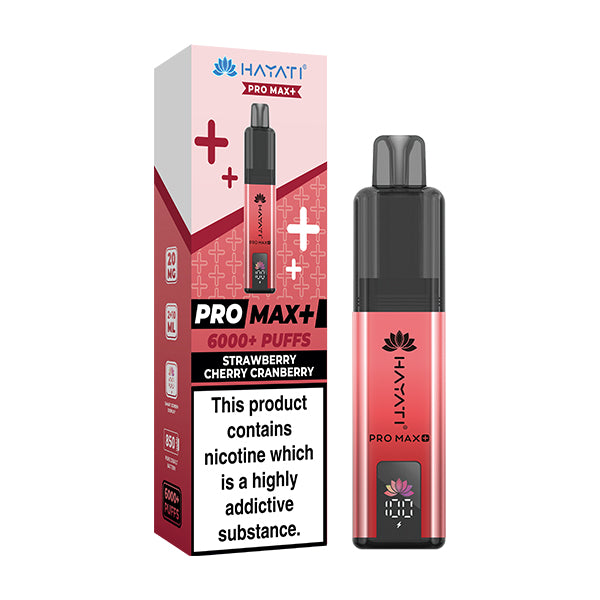 Hayati Pro Max 6K | Prefilled Pod Kit | Strawberry Cherry Cranberry