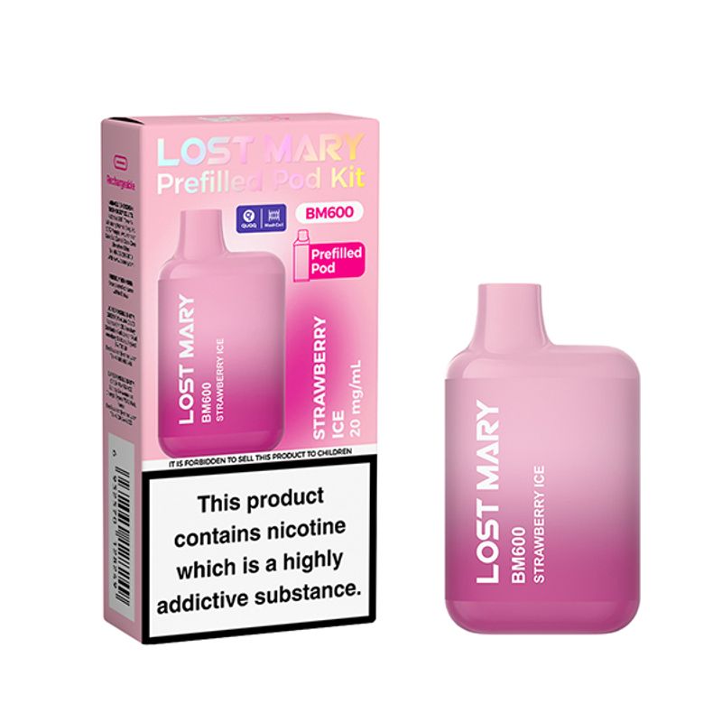 Lost Mary vape device strawberry ice zoom distro in UK