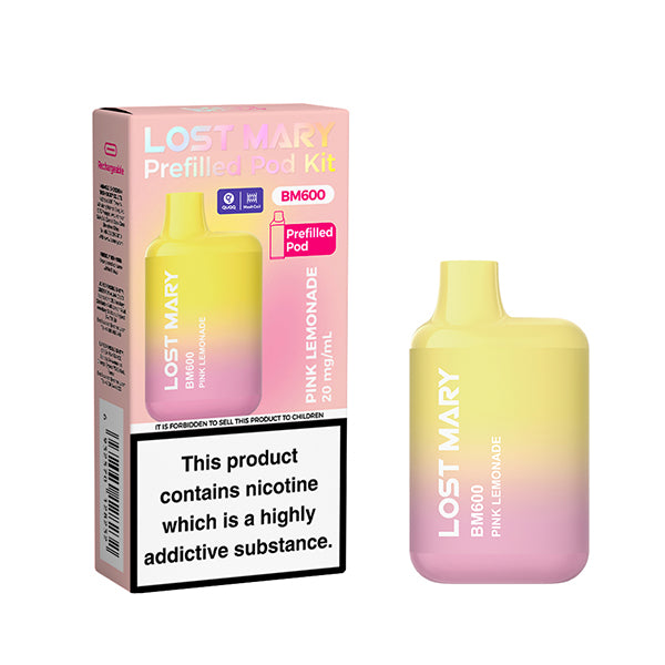 Lost Mary vape device pink lemonade zoom distro in UK