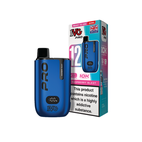 IVG | PRO 12 | Prefilled Pod Kit | Raspberry Blast | 20mg