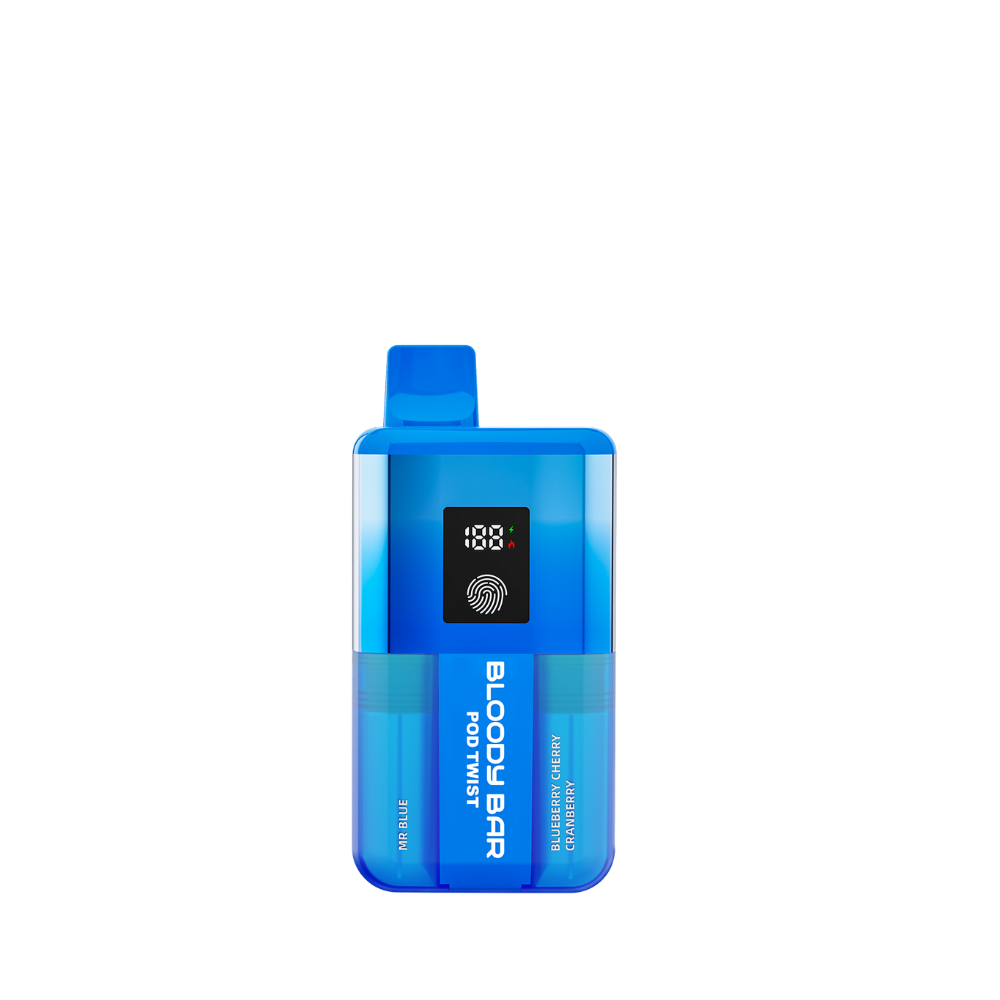 Bloody Bar | Pod Twist | Prefilled Pod Kit | Mr Blue / Blueberry Cherry Cranberry | 20K | Pack of 5