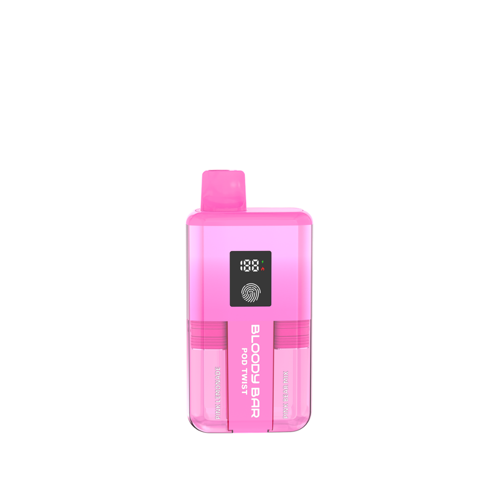 Bloody Bar | Pod Twist | Prefilled Pod Kit | Pink Lemonade / Pink Bear Mix | 20K | Pack of 5