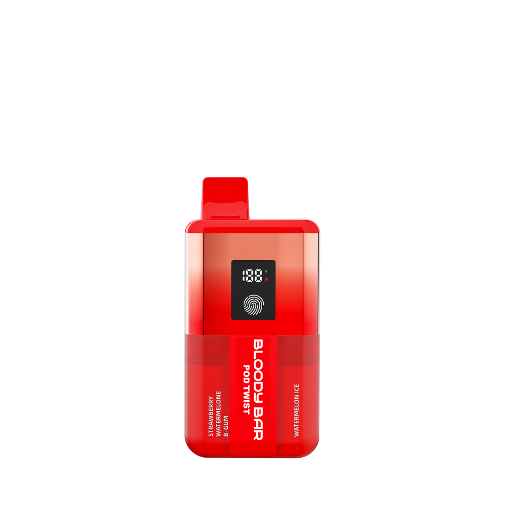 Bloody Bar | Pod Twist | Prefilled Pod Kit | Strawberry Watermelon Bgum / Watermelon Ice | 20K | Pack of 5