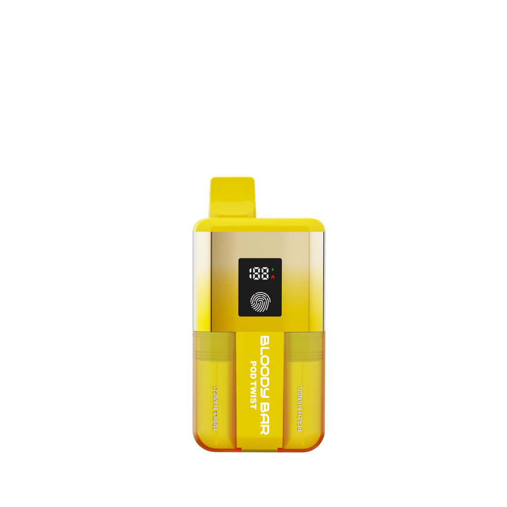 Bloody Bar | Pod Twist | Prefilled Pod Kit | Triple Mango / Peach Mango | 20K| Pack of 5