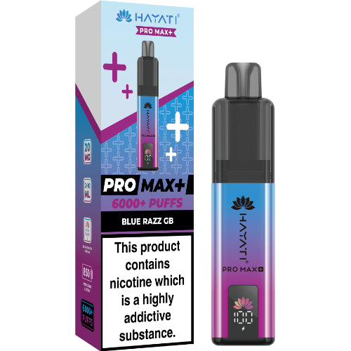 Hayati Pro Max 6000 Disposable Vape – Blue Razz GB Flavour UK Distributor