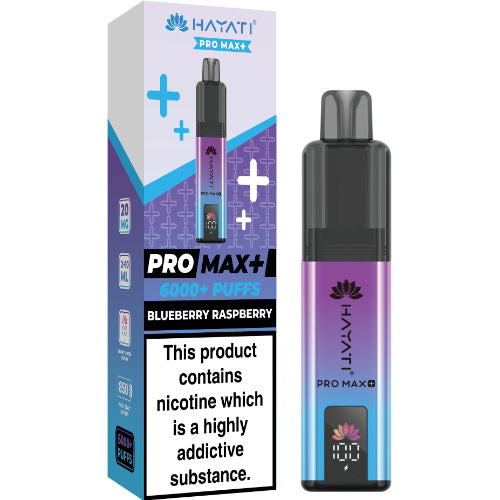 Hayati Pro Max 6000 Disposable Vape – Blueberry Raspberry Flavour UK Bulk