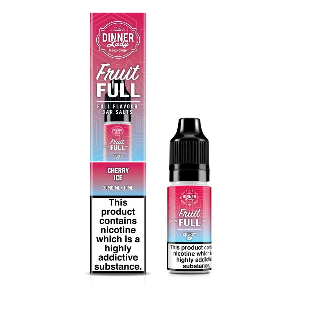 Dinner Lady | Fruit Full | Cherry Ice | Nic Salts | 10ml x 10