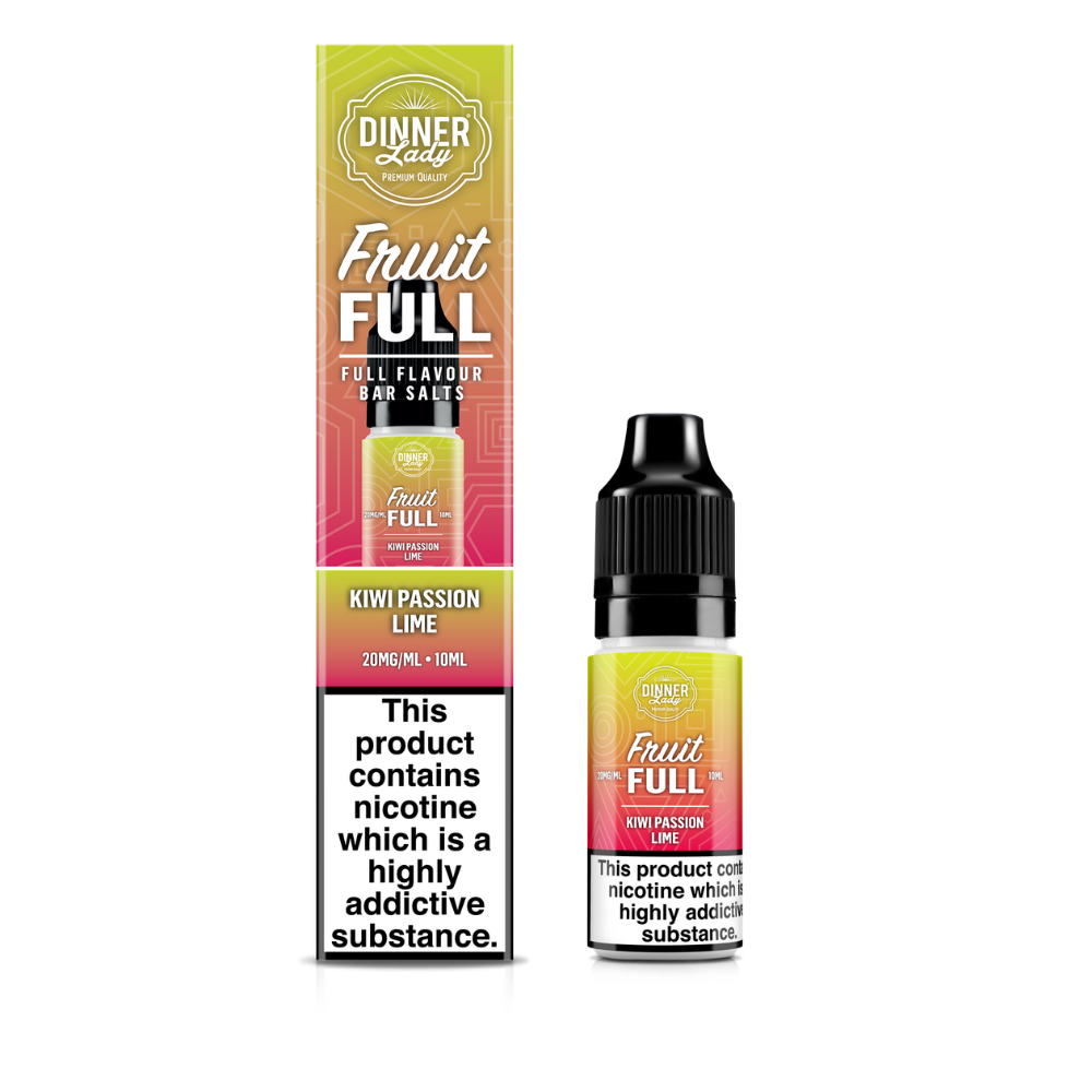 Dinner Lady | Fruit Full | Kiwi Passion Lime | Nic Salts | 10ml x 10