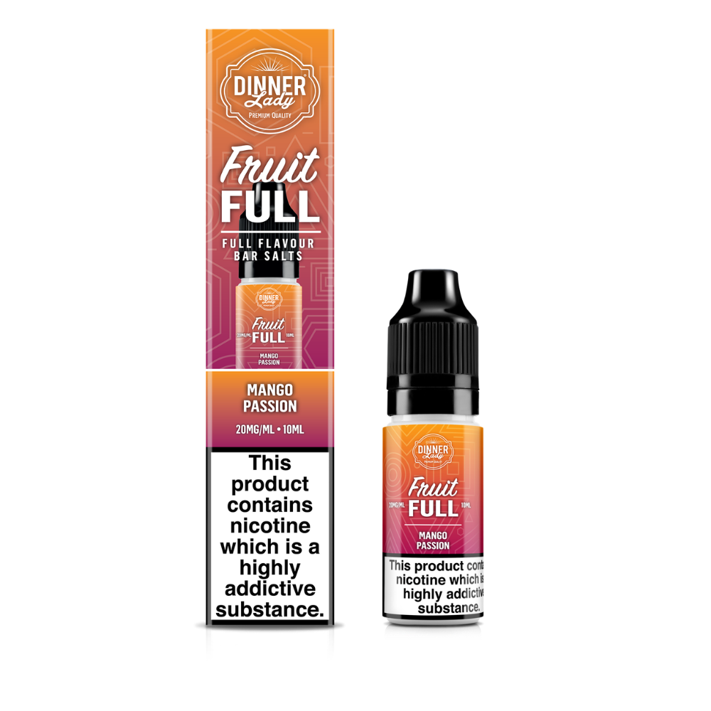 Dinner Lady | Fruit Full | Mango Passion | Nic Salts | 10ml x 10