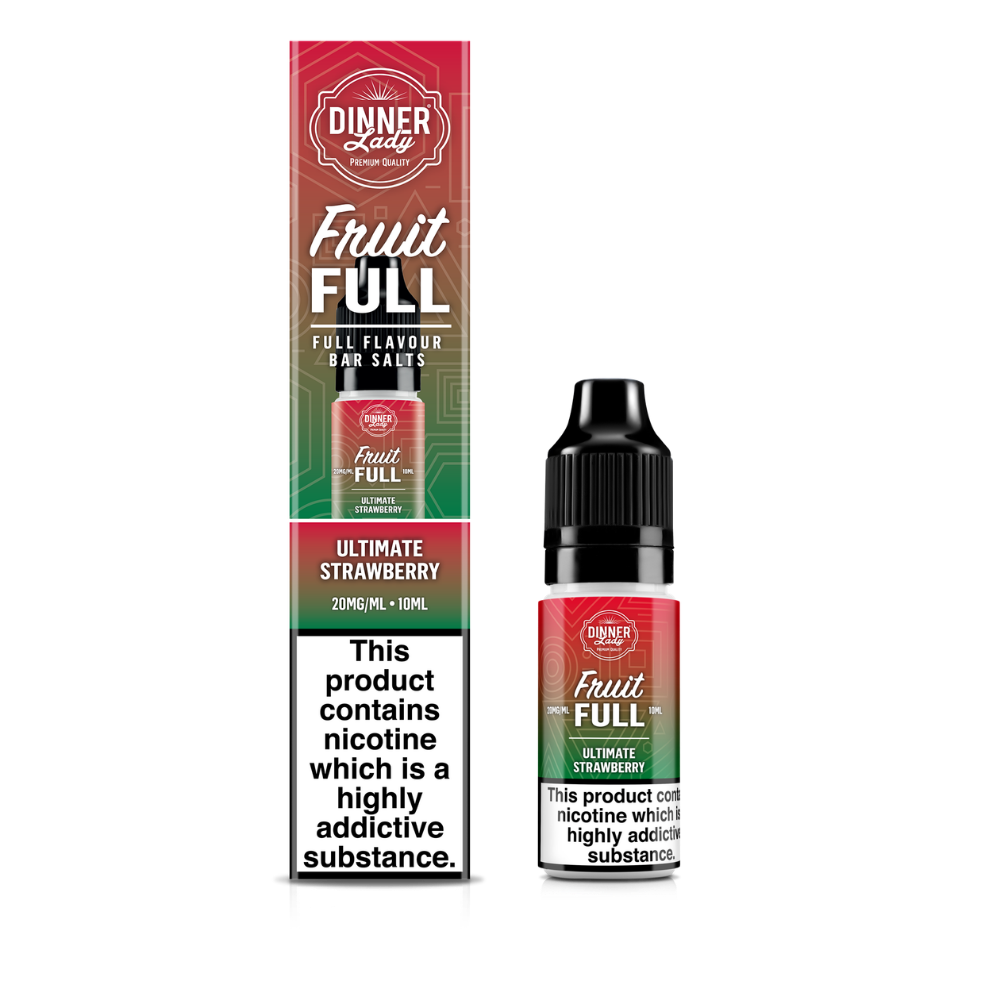 Dinner Lady | Fruit Full | Ultimate Strawberry | Nic Salts | 10ml x 10