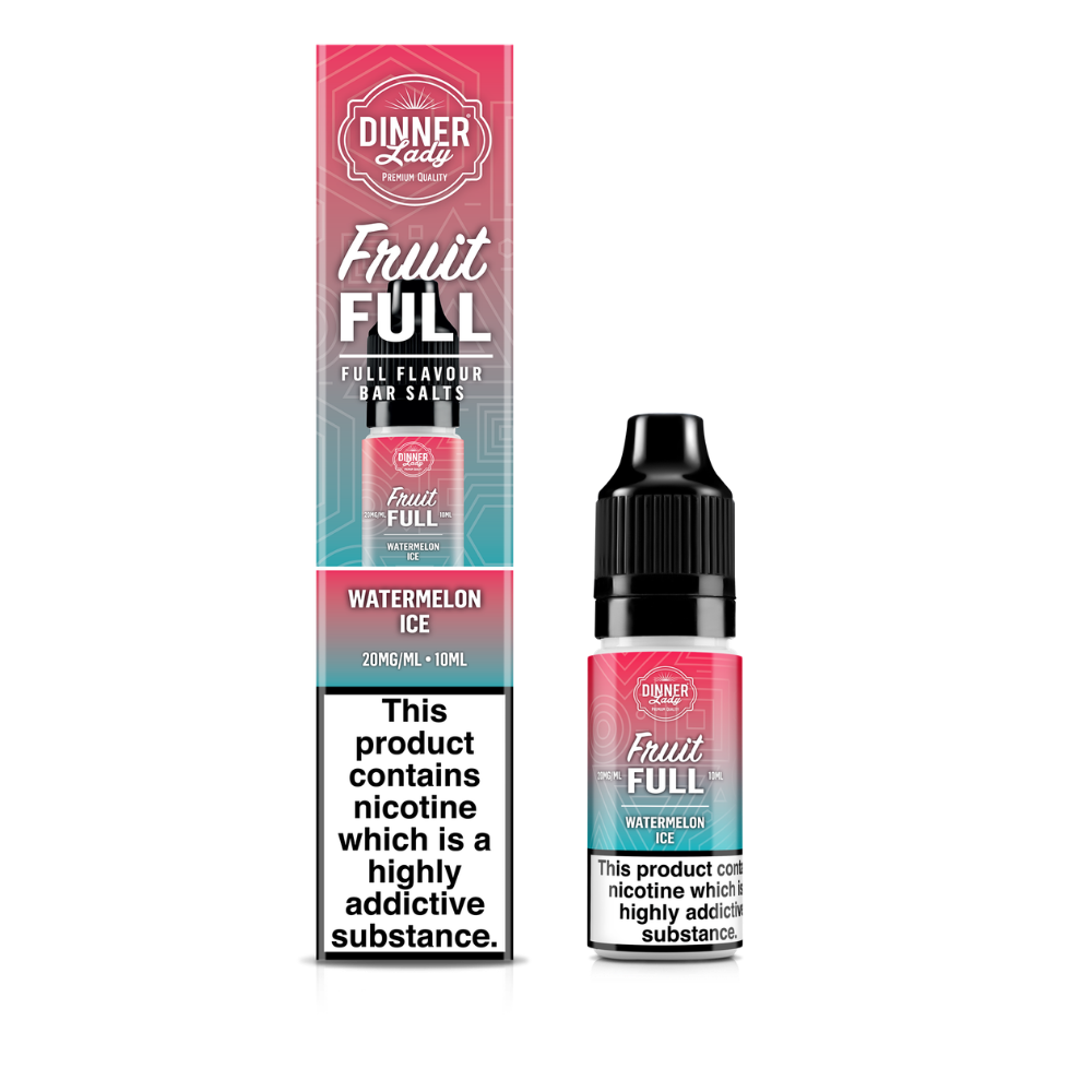 Dinner Lady | Fruit Full | Watermelon Ice | Nic Salts | 10ml x 10