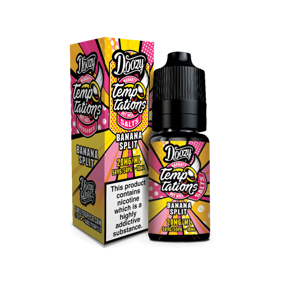 Doozy | Temptations Salts | Banana Split | Nic Salt | 10ml