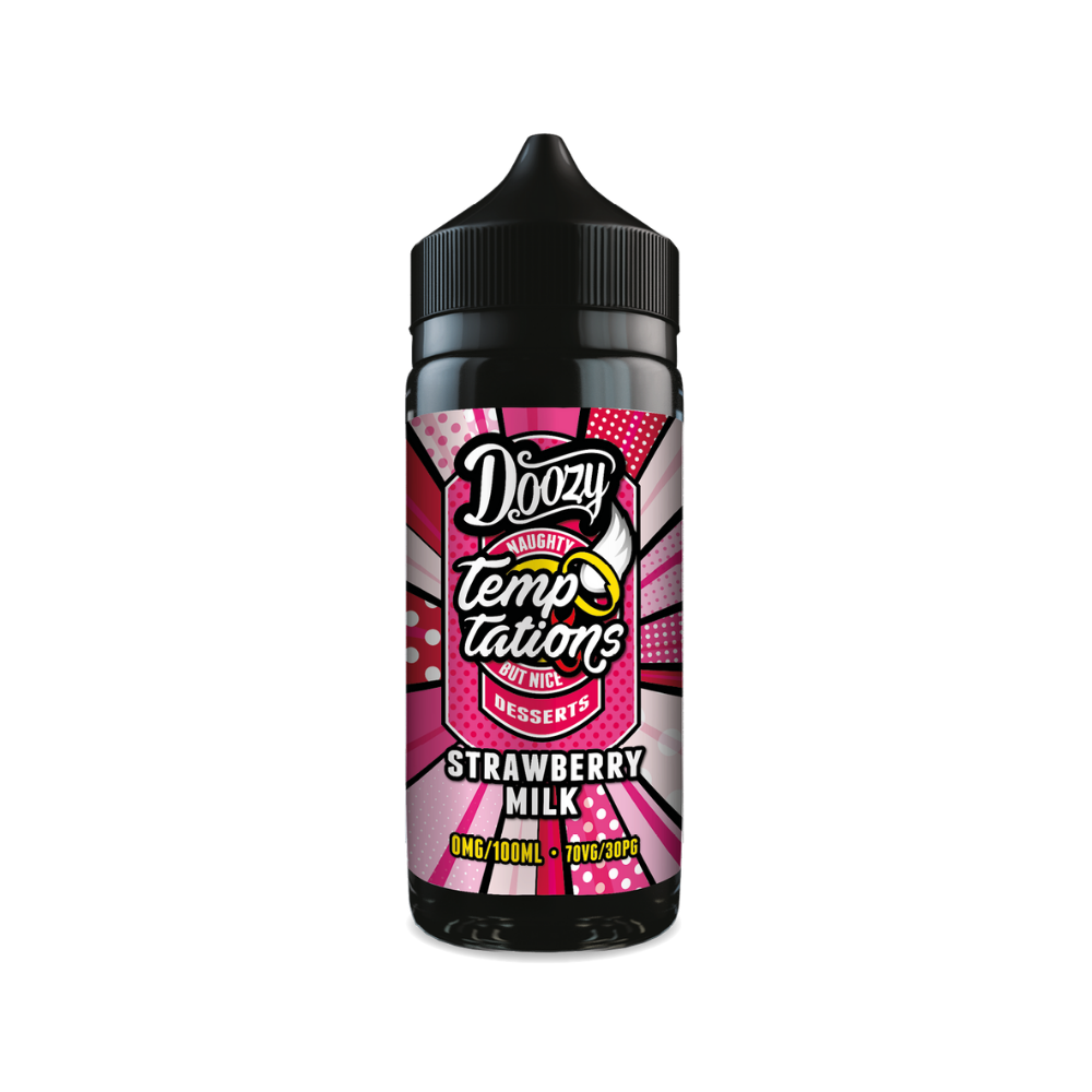 Doozy | Temptations | Strawberry Milk | Shortfill | 100ml