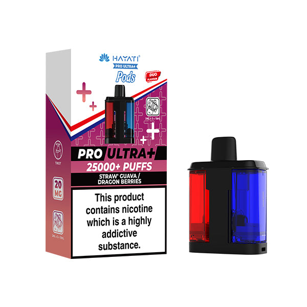 Hayati Pro Ultra 25K | Replacement Pods | Strawberry Guava / Dragon Berries