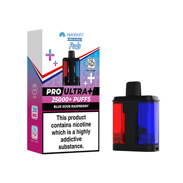 Hayati Pro Ultra 25K | Replacement Pods | Blue Sour Raspberry
