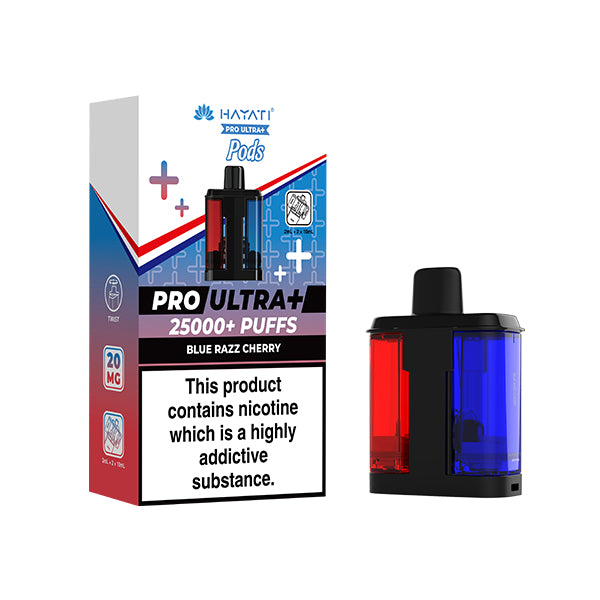 Hayati Pro Ultra 25K | Replacement Pods | Blue Razz Cherry
