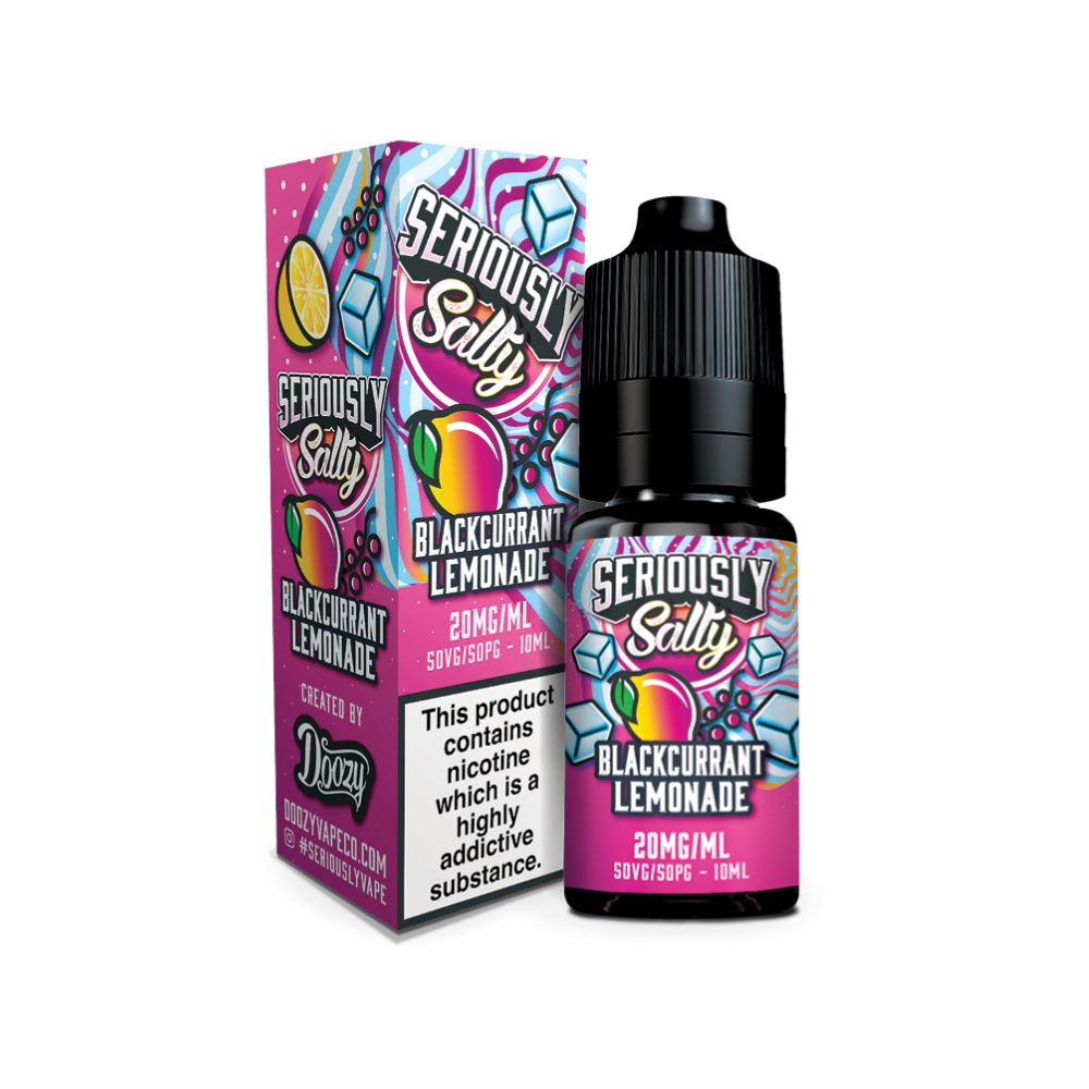 Doozy | Seriously Salty | Blackcurrant Lemonade | Nic Salt | 10ml