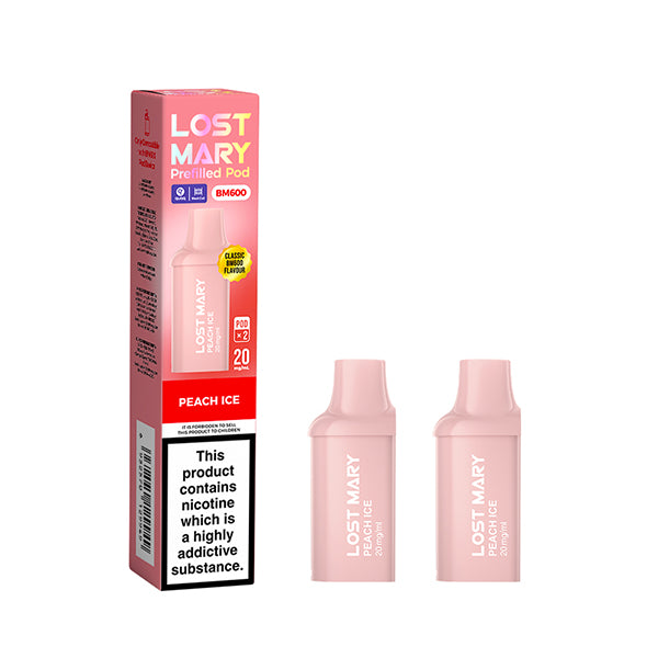 Lost Mary peach ice vape pod Nicotine Pouch in UK