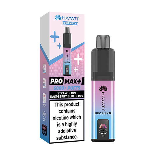 Hayati Pro Max 6K | Prefilled Pod Kit | Strawberry Raspberry Blueberry