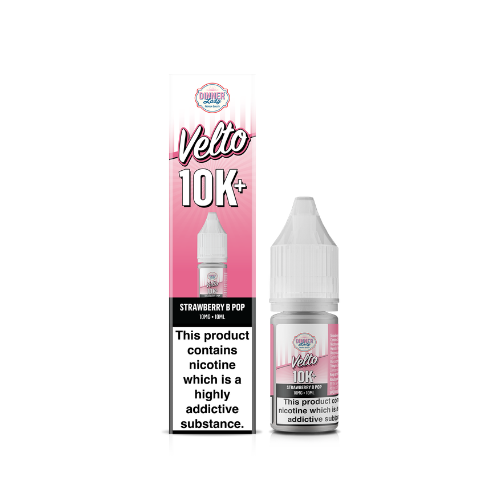 Dinner Lady Velto Strawberry B Pop Nic Salts 10mg
