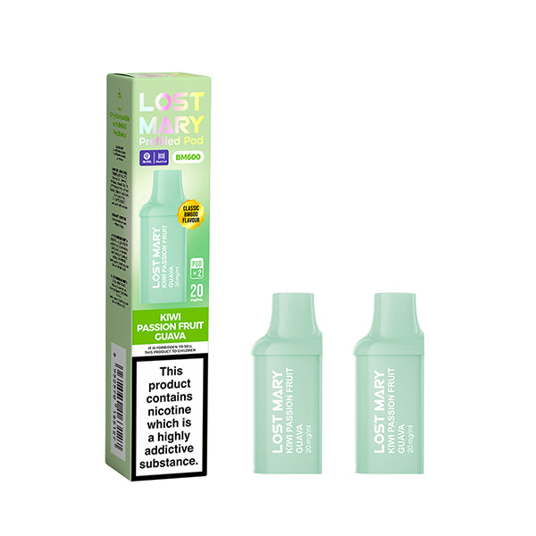 Lost Mary Kiwi Passion Fruit Cuava vape Nicotine Pouch in UK