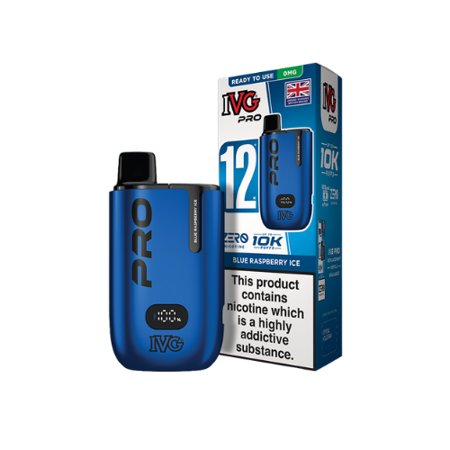 IVG | PRO 12 | Prefilled Pod Kit | Blue Raspberry Ice | 0mg