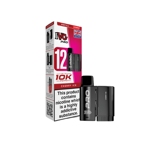 IVG | PRO 12 | Replacement Pods | Cherry Ice | 20mg