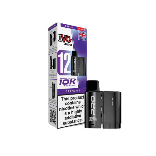 IVG | PRO 12 | Replacement Pods | Grape Ice | 20mg