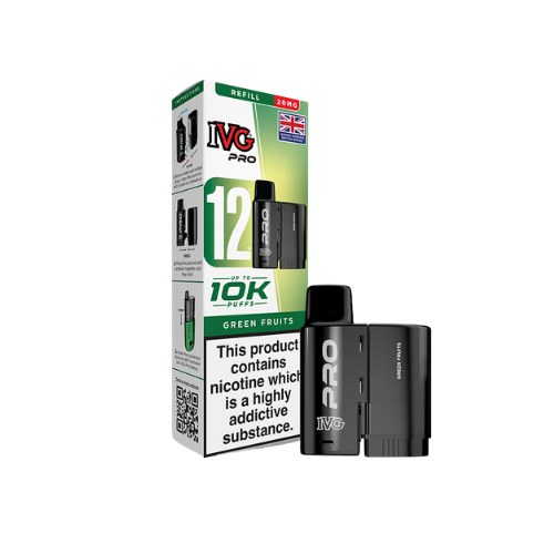 IVG | PRO 12 | Replacement Pods | Green Fruits | 20mg