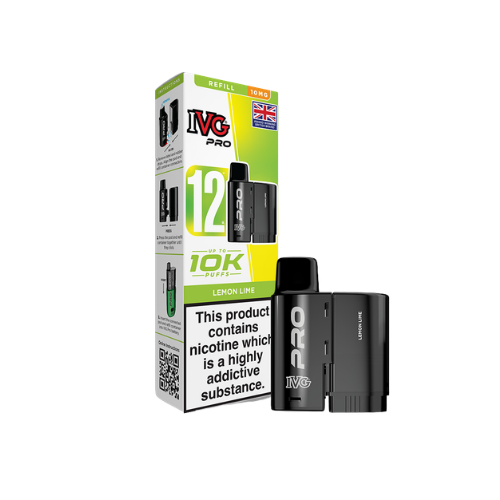 IVG | PRO 12 | Replacement Pods | Lemon Lime | 10mg