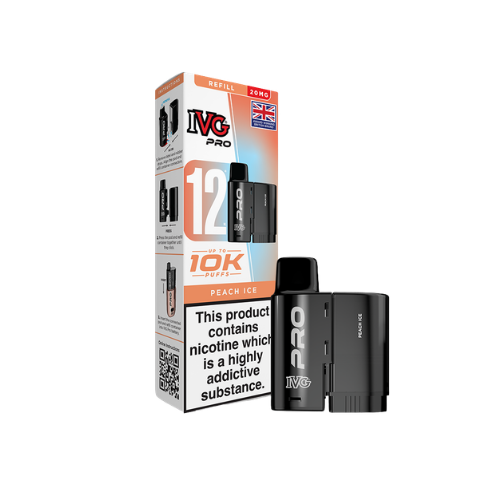 IVG | PRO 12 | Replacement Pods | Peach Ice | 20mg