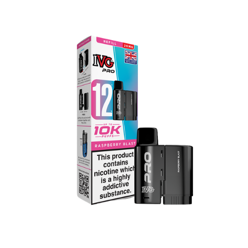 IVG | PRO 12 | Replacement Pods | Raspberry Blast | 20mg