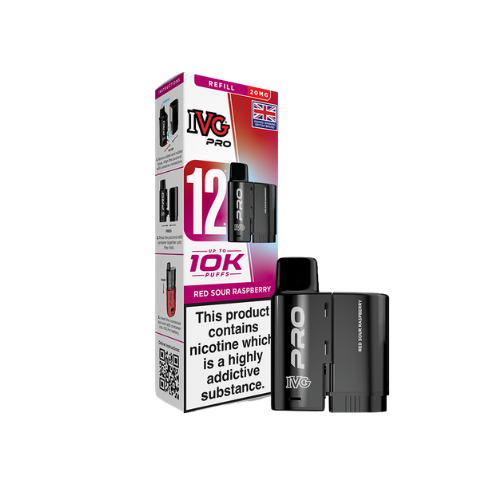 IVG | PRO 12 | Replacement Pods | Red Sour Raspberry | 20mg
