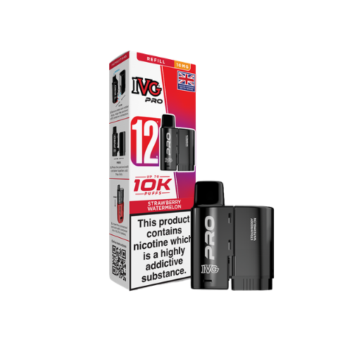IVG | PRO 12 | Replacement Pods | Strawberry Watermelon | 10mg