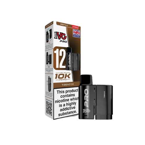 IVG | PRO 12 | Replacement Pods | Tobacco | 20mg