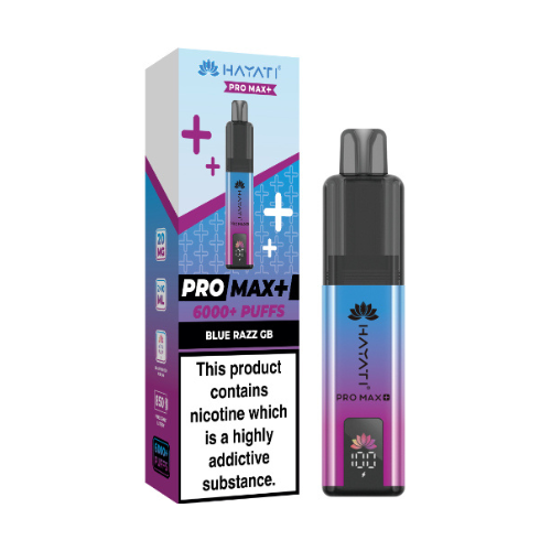 Hayati Pro Max 6K | Prefilled Pod Kit | Blue Razz GB