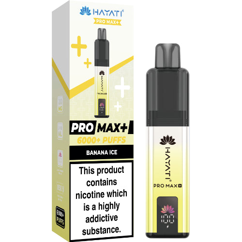 Hayati Pro Max 6000 Disposable Vape – Banana Ice Flavour UK Bulk
