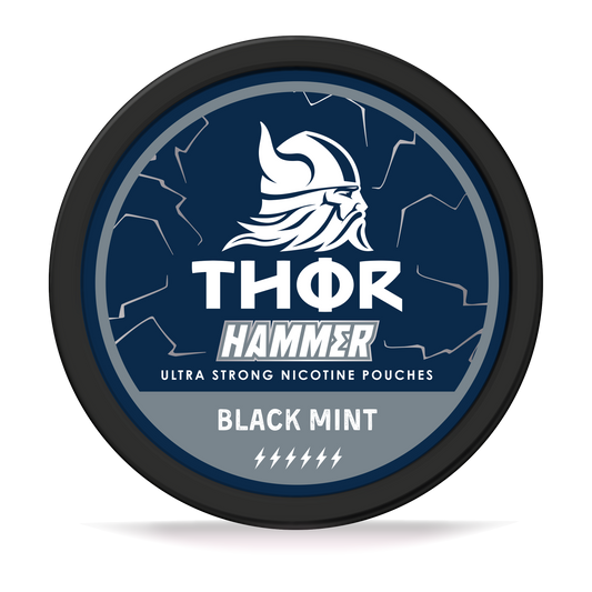 THOR | Black Mint | Nic Pouches | Hammer 20mg