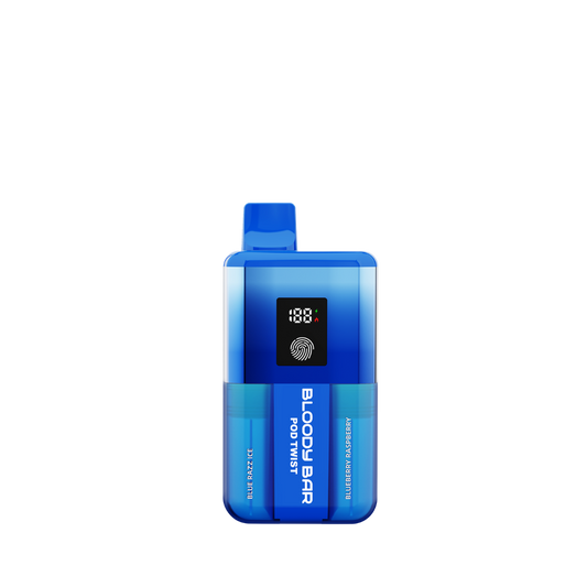 Bloody Bar | Pod Twist | Prefilled Pod Kit | Blue Razz Ice / Blueberry Raspberry | 20K | Pack of 5