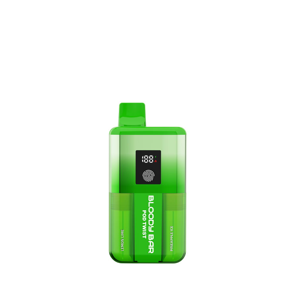 Bloody Bar | Pod Twist | Prefilled Pod Kit | Lemon Lime / Pineapple Ice | 20K | Pack of 5