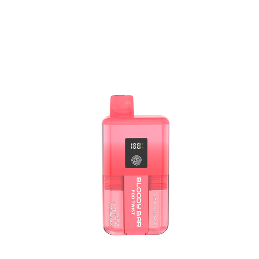 Bloody Bar | Pod Twist | Prefilled Pod Kit | Strawberry Watermelon Bgum / Strawberry Kiwi | 20K | Pack of 5