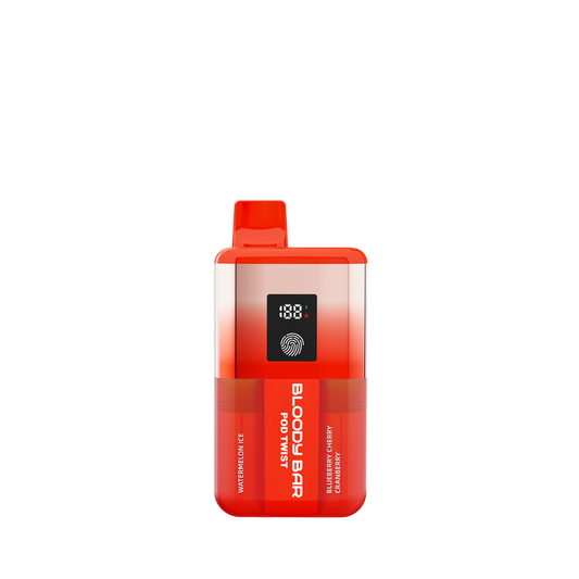 Bloody Bar | Pod Twist | Prefilled Pod Kit | Watermelon Ice / Blueberry Cherry Cranberry | 20K | Pack of 5