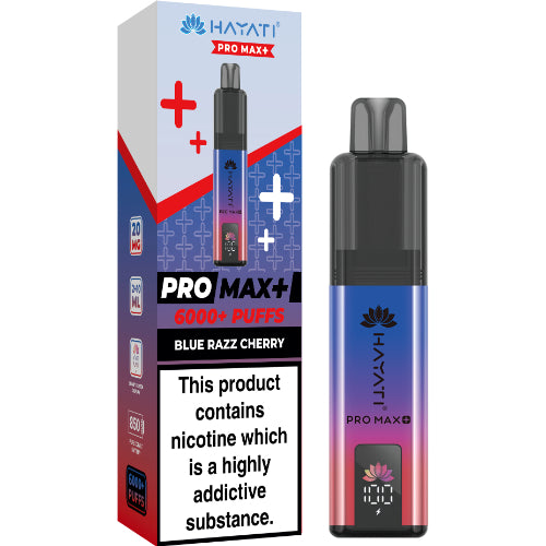 Hayati Pro Max 6000 Disposable Vape – Blue Razz Cherry Flavour UK Bulk