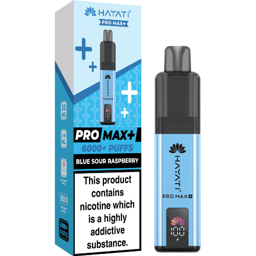 Hayati Pro Max 6000 Disposable Vape – Blue Sour Raspberry Flavour UK Bulk