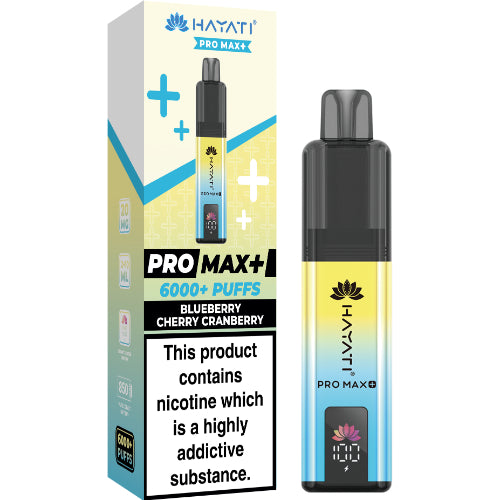 Hayati Pro Max 6000 Disposable Vape – Blueberry Cherry Cranberry Flavour UK Wholesale