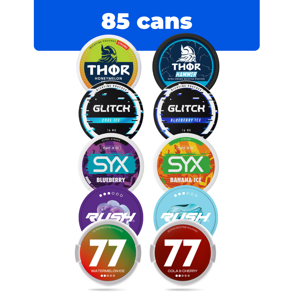 Pouch Point CDU | Multi-Brand Bundle | 85 Can Retail Mix