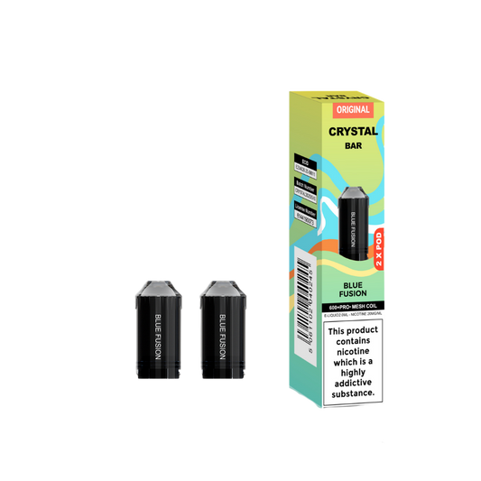 Crystal Bar | Replacement Pods | Blue Fusion | 600  Puffs| Pack Of 5