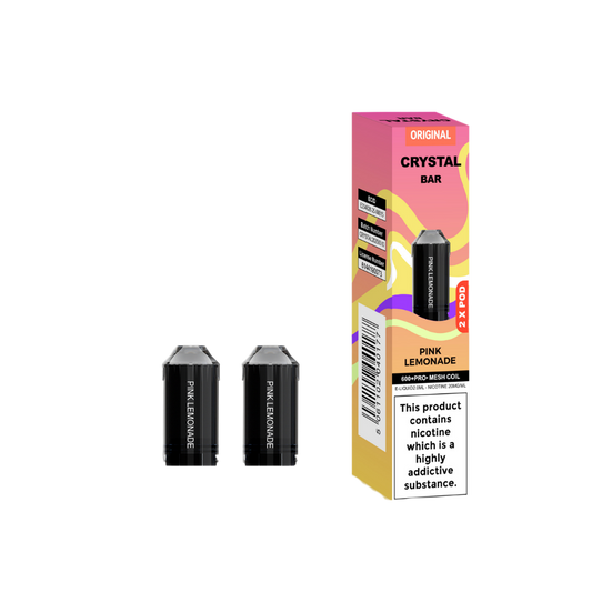 Crystal Bar | Replacement Pods | Pink Lemonade | 600  Puffs| Pack Of 5