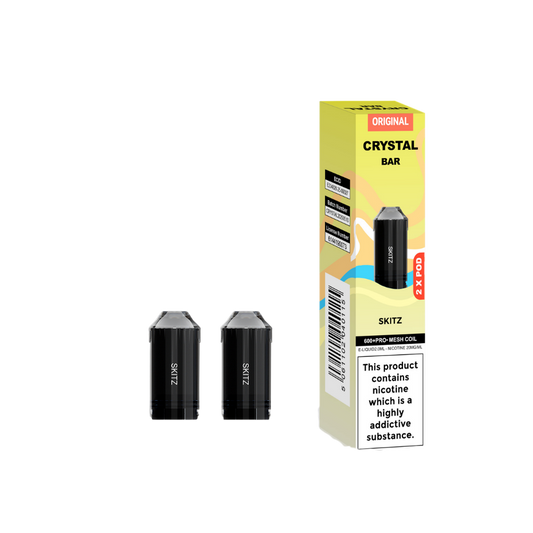 Crystal Bar | Replacement Pods | Skitz | 600  Puffs| Pack Of 5